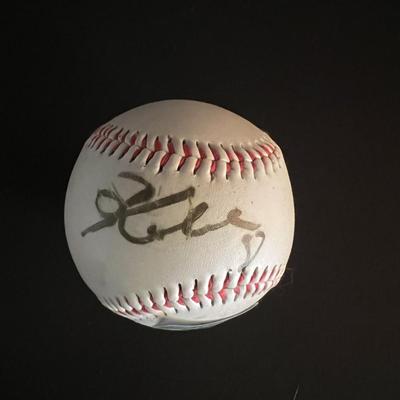 Kobe Bryant signed baseball