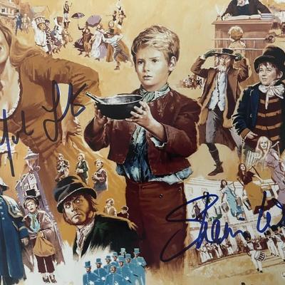  Oliver! Mark Lester and Shani Wallis signed movie promo