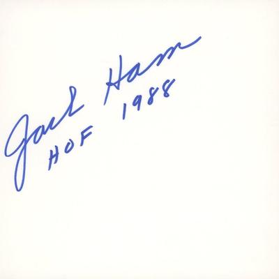 Pittsburgh Steelers Jack Ham signature cut