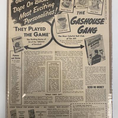 The Gashouse Gang Newspaper Advertisement. 1945