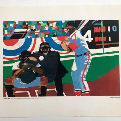 The Way It Was Art Series. St. Louis Cardinals - Boston Red Sox World Series, 1946 Print by Robert M. Cunningham