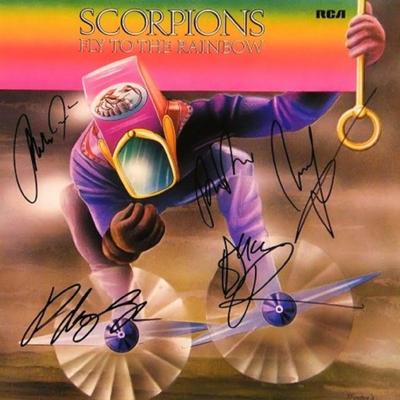 Scorpions signed "Fly To The Rainbow" album. GFA Authenticated