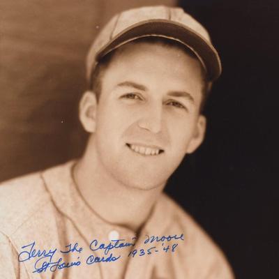 Terry Moore signed photo