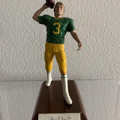 Joe Montana autographed figurine.  The Salvino Collection.  10 inches