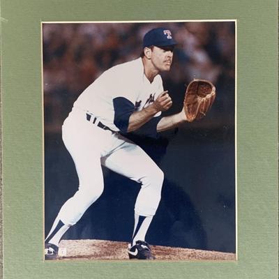 Unsigned Nolan Ryan matted photo