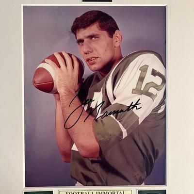 Joe Namath signed photo