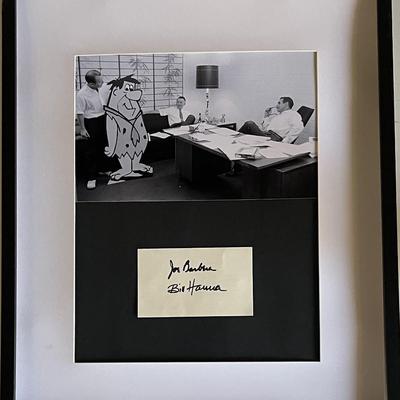 Cartoon legends Hanna Barbera original signature collage 