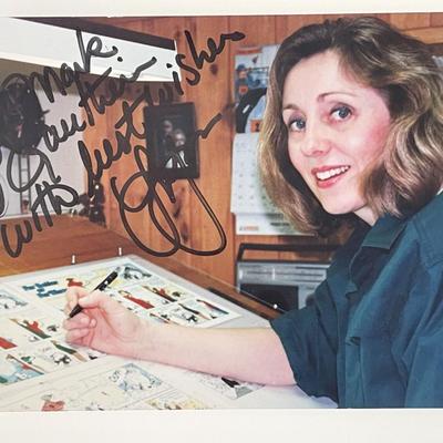 Canadian cartoonist Lynn Johnston signed photo