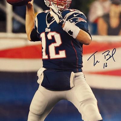 Tom Brady signed photo