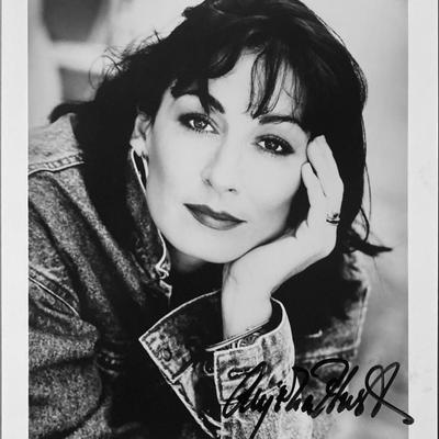 Anjelica Huston signed photo