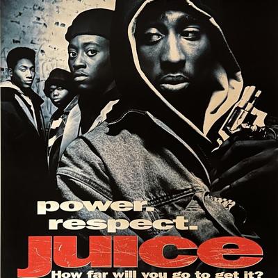 Rare Tupac Shakur Juice Banned Original Movie Poster