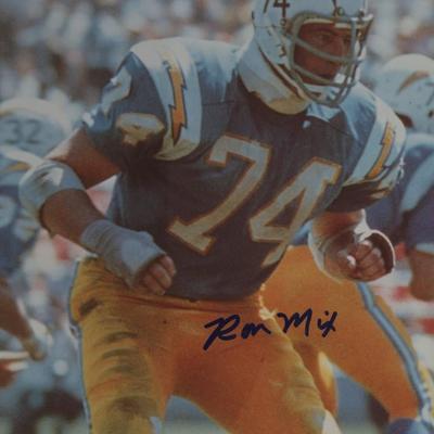 Ron Mix signed photo
