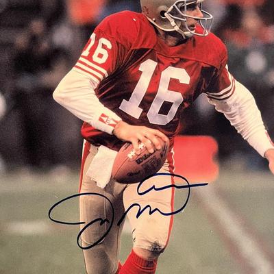 Joe Montana signed photo
