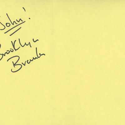 WWE The Brooklyn Brawler  signed flyer