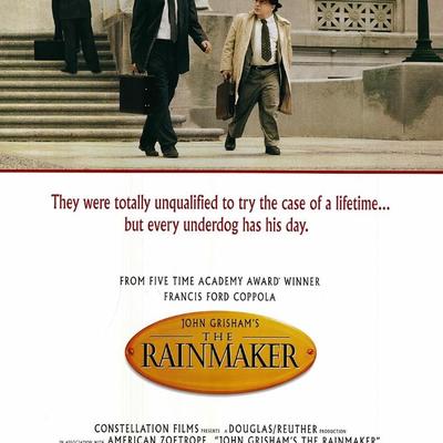 The Rainmaker 1997 original movie poster