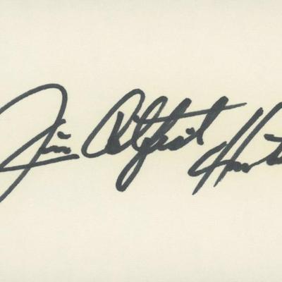 Jim "Catfish" Hunter original signature
