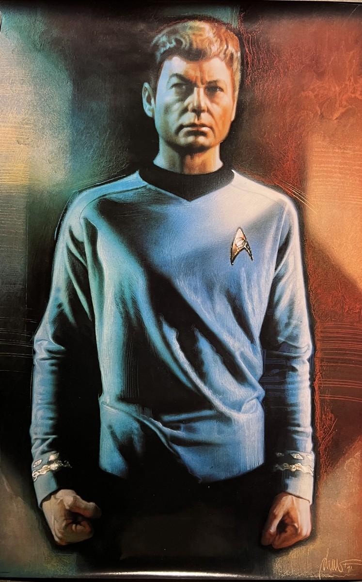 Rare Star Trek 1991 character illustration of Dr. McCoy by Drew Struzan ...