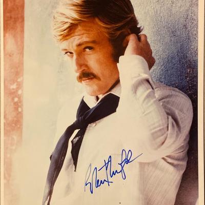 Robert Redford signed "Butch Cassidy and the Sundance Kid" movie photo