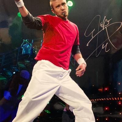 Justin Timberlake signed photo
