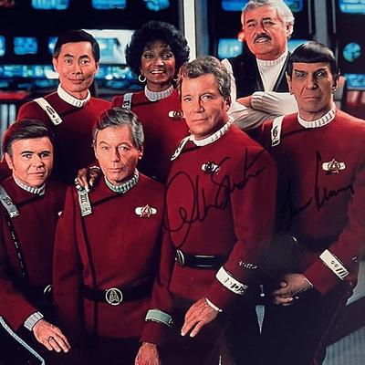 Star Trek cast signed photo