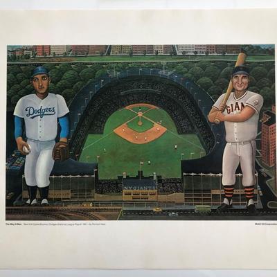 The Way It Was Art Series. New York Giants - Brooklyn Dodgers National League Playoff, 1951 Print by Richard Hess