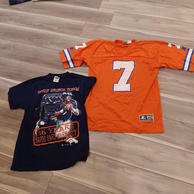 JOHN ELWAY JERSEY AND T-SHIRT SIZE MEDIUM