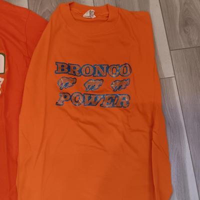 3 LARGE VINTAGE DENVER BRONCOS T-SHIRTS