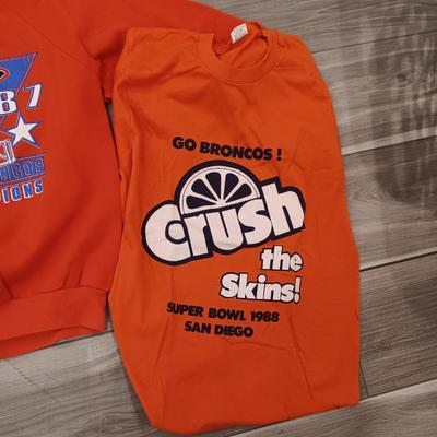 MEDIUM SIZE VINTAGE DENVER BRONCOS SHIRTS