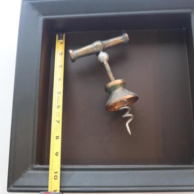 Home decor Corkscrew in shadow box