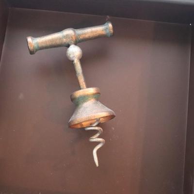 Home decor Corkscrew in shadow box