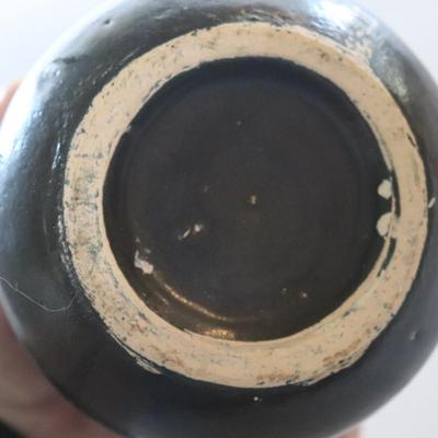 Black and Tan Pottery Bowl