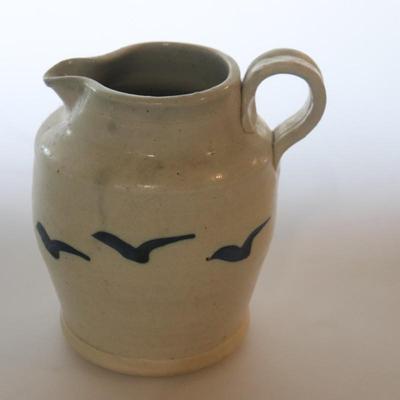 Pottery Pitcher w/ birds