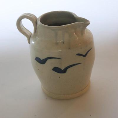 Pottery Pitcher w/ birds