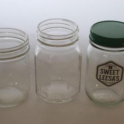 Lot of 3 mason jars