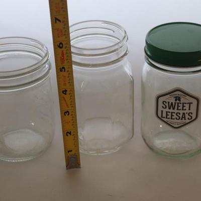 Lot of 3 mason jars