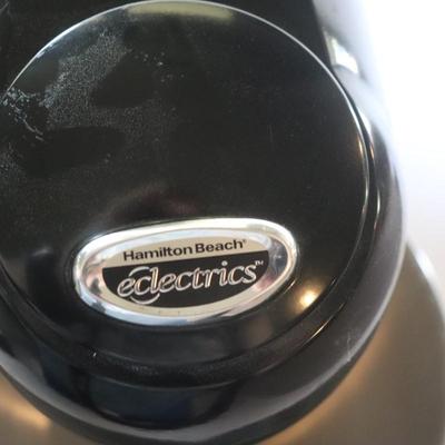 Black Hamilton Beach Eclectrics mixer w/ accessories.