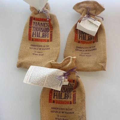 The lands of thousand hills coffee bag Lot of 3