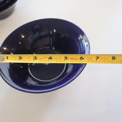 Lot of blue bowls (4 in total)