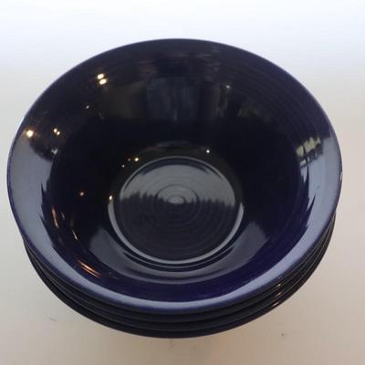 Lot of blue bowls (4 in total)