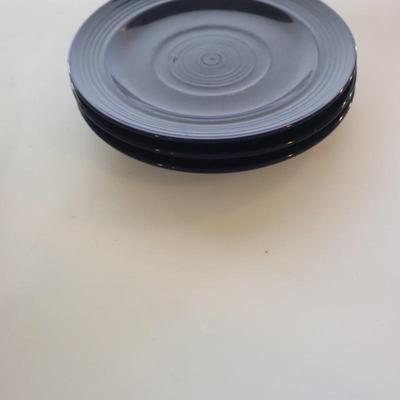 Navy blue small appetizer plates