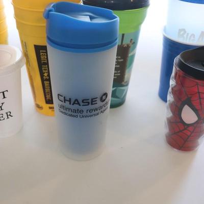 Lot of plastic cups