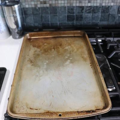 Lot of baking sheets