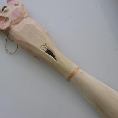 Lot of decorative wooden spoons