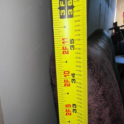 Two armless chairs with wooden legs