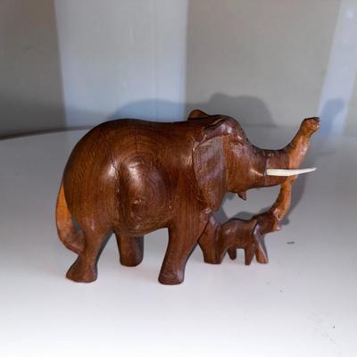 Wooden Elephant Home Décor