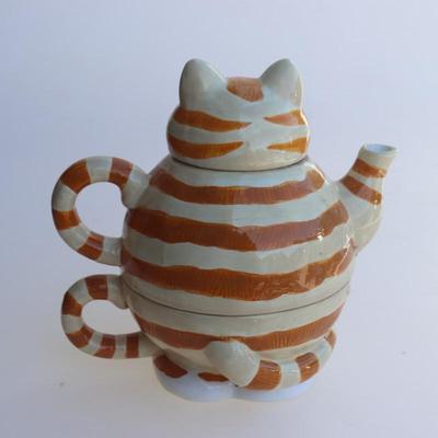 CRAZY CAT BELLA CASA BY GANZ TEA FOR ONE