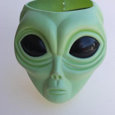 Green Alien Head