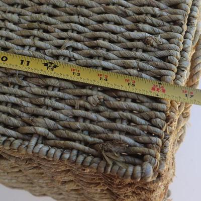 Two medium baskets with lid