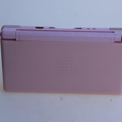 Pink Nintendo DS with games