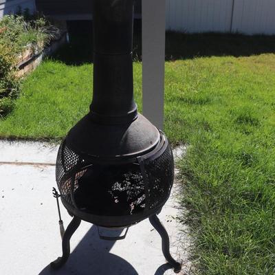 Wood Outdoor Chimeny